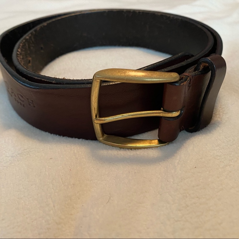 Coach Brown Leather Belt